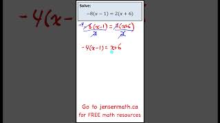 Solving Equation  jensenmathca maths [upl. by Buchanan]