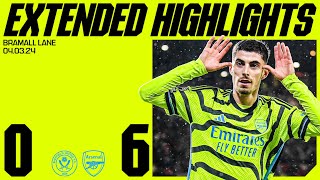 EXTENDED HIGHLIGHTS  Sheffield Utd vs Arsenal 06  All the goals saves skills amp more [upl. by Henderson]