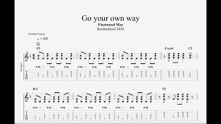 G2 Go your own way Rockschool Guitar 2024 Grade 2 Tab [upl. by Adiaros]