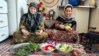 Azerbaijani Dolma Recipe  Delicious Dolma in village  Cabbage [upl. by Aidan]