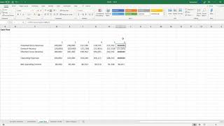 Build a Real Estate Financial Model Part 1 Basic Cash Flow [upl. by Wilkinson]