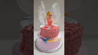 quotTurning one in style with a beautiful doll cake FirstBirthdayMagic DollCakeCelebrationytshorts [upl. by Julieta]