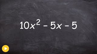 Factoring out a GCF then the trinomial [upl. by Mcleroy330]