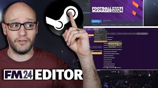 How to get the pregame FM24 EDITOR for STEAM [upl. by Sivat]