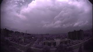 Large cumulonimbus clouds time lapse [upl. by Enohs]