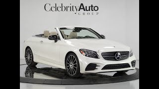 2023 MERCEDES BENZ C300 CABRIOLET 63K MSRP 19” AMG MULTI SPOKE WHEELS [upl. by Arehs]