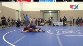 FILA Junior 72 kg  1585 lbs  Mary Westman vs Aviance Waters [upl. by Aleyak270]