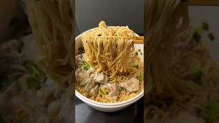 Nissin minced pork noodles with pork ribs shorts food [upl. by Haon]