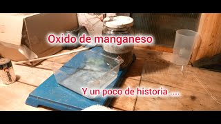 Purificando OXIDO DE MANGANESO MnO2 [upl. by Drareg328]