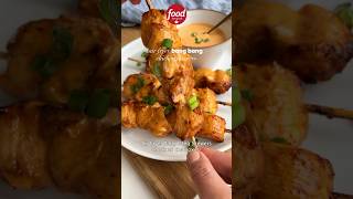 Air Fryer Bang Bang Chicken Skewers 🍗 quickrecipes [upl. by Aikemaj]