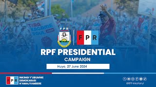 RPF Presidential Campaign  Huye 27 June 2024 [upl. by Aubine]