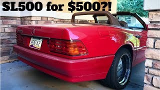 I Bought a 100000 Mercedes SL500 for 500  Project R129 Pt 1 [upl. by Yevre237]