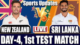 Sri Lanka Vs New Zealand Live 1st Test Match  NZ Vs SL Live DAY 4  Live Score amp Commentary [upl. by Fields]