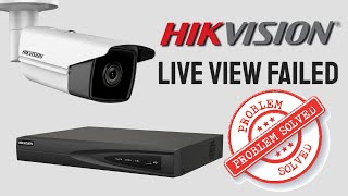 Hikvision NVR Live View Failed [upl. by Boniface]