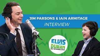 Jim Parsons and Iain Armitage on Premiere of Young Sheldon  Elvis Duran Show [upl. by Ahtamas]