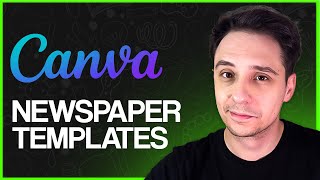 Canva Newspaper Template Tutorial Create Newspaper On Canva StepbyStep [upl. by Imiaj]