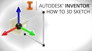 How to 3D Sketch  Autodesk Inventor [upl. by Ordnajela122]