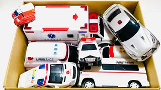 おもちゃの救急車☆坂道を緊急走行！各車両を紹介☆Toy Ambulances Race Down the Hill Introducing Each Vehicle☆ [upl. by Kacey]