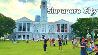 Singapore City Walking Tour [upl. by Attelocin]