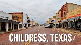 Childress Texas Drive with me through a Texas town [upl. by Ahsitruc]