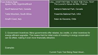 Economic benefits of energy conservation cost savings and job creation in the renewable energy secto [upl. by Niela604]