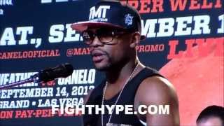 FLOYD MAYWEATHER VS CANELO ALVAREZ LOS ANGELES PRESS CONFERENCE [upl. by Azarria710]