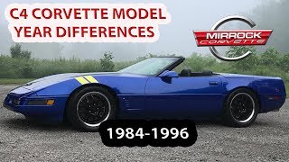 C4 Corvette Model Year Differences and Collectability [upl. by Setiram]