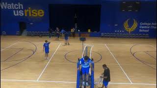 College Achieve Central vs Hoboken Charter Boys Volleyball [upl. by Lletnom]