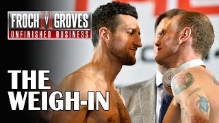 Froch v Groves II  The WeighIn [upl. by Sarat]