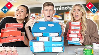 Last to STOP Eating DOMINOS Wins £10000  Challenge [upl. by Nas]