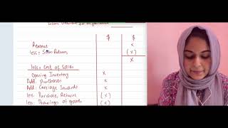 O LevelIGCSE Accounting Format of the income statement [upl. by Karna]