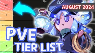 PvE TierList BEST Cookies Right Now Knowamp Save Resources August 2024 [upl. by Nivac]