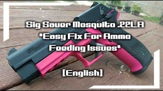 Sig Sauer Mosquito  GSG Firefly 22LR Easy Fix For Ammo Feeding Issues English [upl. by Bollen]