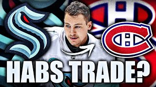 HABS TRADE UPDATE MONTREAL CANADIENS TARGETING TOP PAID SEATTLE KRAKEN FORWARD YANNI GOURDE HABS [upl. by Ajaj]