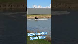 SeaDoo Spark Trixx Demo in the new Test pond vetesnikpowersports1974 boating seadoo spark [upl. by Muscolo]