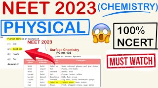 All ncert questions that came in NEET 2023 Physical Chemistry🔥neet neet2024 physicalchemistry [upl. by Leugar]