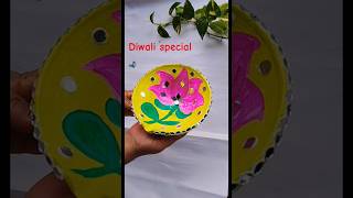 Diya decoration idea Diwali special diwali festival diy artandcraft trending craftsvilla [upl. by Kentigerma]