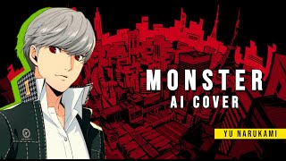 Persona AI YOASOBI  Monster Kaibutsu  AI Cover Yu Narukami JP [upl. by Letnuahs]