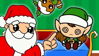 🌟 CINCO AYUDANTES 🌟 Canciones de Navidad con Santa Claus  Dibujos y Canciones Infantiles [upl. by Arretal]