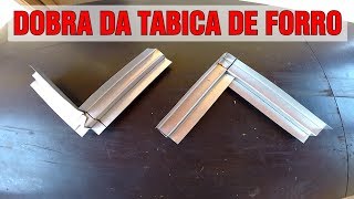 APRENDA FAZER DOBRA DA TABICA DE FORRO EM CANTO E QUINA [upl. by Narba]