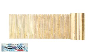 VEVOR Natural Bamboo Slat Screening Privacy Bamboo Slat Fence 3 ft H Review [upl. by Royo]