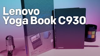 Lenovo Yoga Book C930 handson A futuristic and quirky 2in1 with E Ink display [upl. by Pauwles]