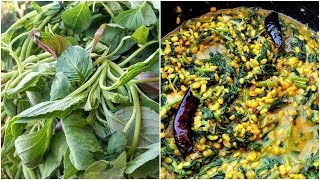 Saag Moong Dal Recipe  How to Prepare Saag with moong dal  Easy Delicious and Nutritious [upl. by Anelle]