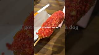 Hot cheetos corn dog koreancorndogcorndoghotcheetoscorndogshortsfoodshortsfoodie [upl. by Sihonn672]