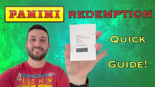 Panini Redemption Card Quick Guide Redeem your cards FAST [upl. by Laamaj]