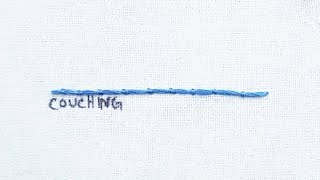 How to do the Couching Stitch [upl. by Yelkreb]