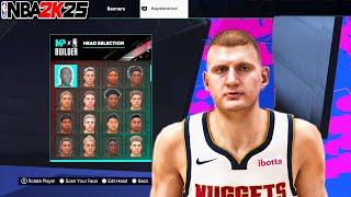 Nikola Jokic Face Creation NBA 2K25 [upl. by Rosabelle]