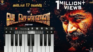 Vada Chennai bgm piano ringtone pianoteaching pianolearning [upl. by Zebulen]