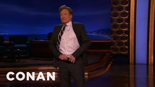 Conan Drops Trou amp Flashes His Huge Bruise  CONAN on TBS [upl. by Airetnohs]