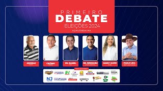 PRIMEIRO GRANDE DEBATE DOS CANDIDATOS A PREFEITO POR AÇAILÂNDIA [upl. by Trepur]